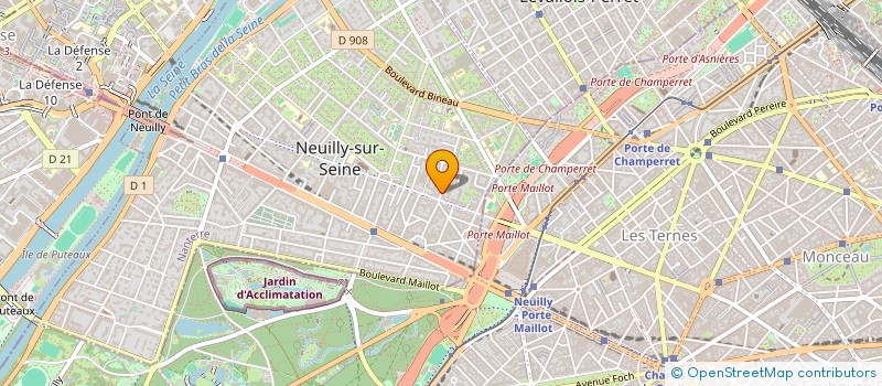 localisation de l'entreprise ISA à NEUILLY-SUR-SEINE