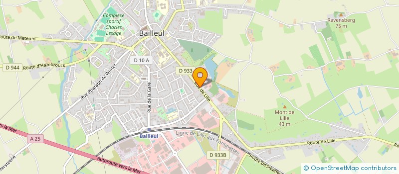localisation de l'entreprise ISA à BAILLEUL