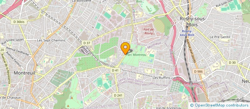 localisation de l'entreprise ISA à MONTREUIL