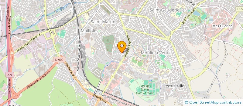 localisation de l'entreprise ISA à PERPIGNAN