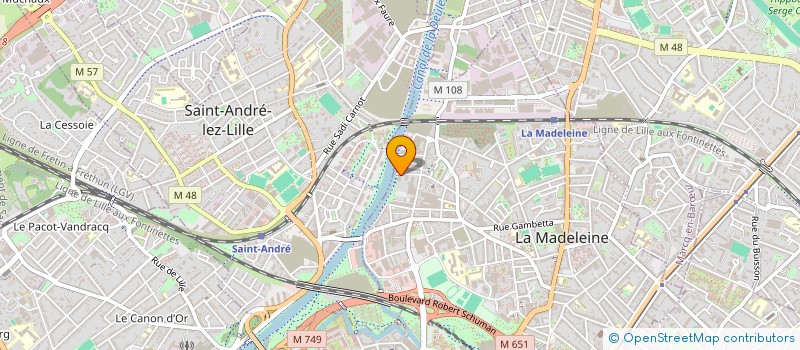 localisation de l'entreprise ISA à LA MADELEINE