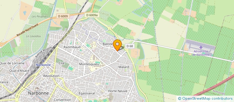localisation de l'entreprise ISA BAT  NARBONNE