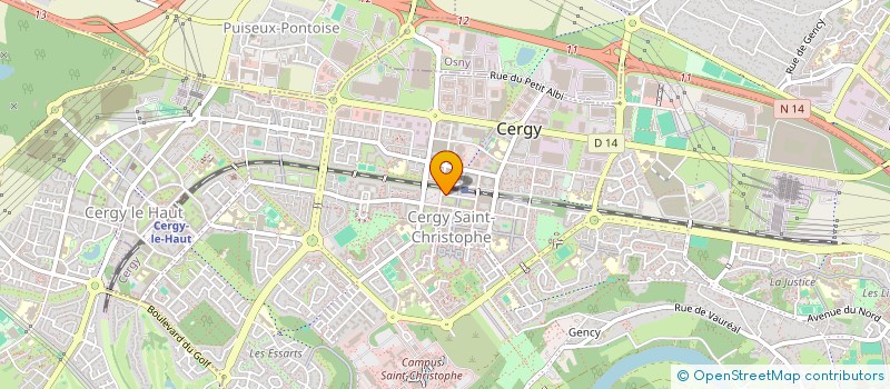 localisation de l'entreprise ISA DAISYTEK à CERGY