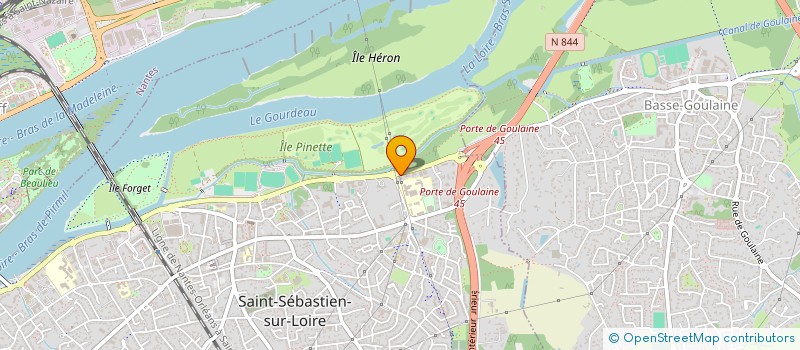 localisation de l'entreprise ISA DISTRIBUTION 44  SAINT-SEBASTIEN-SUR-LOIRE