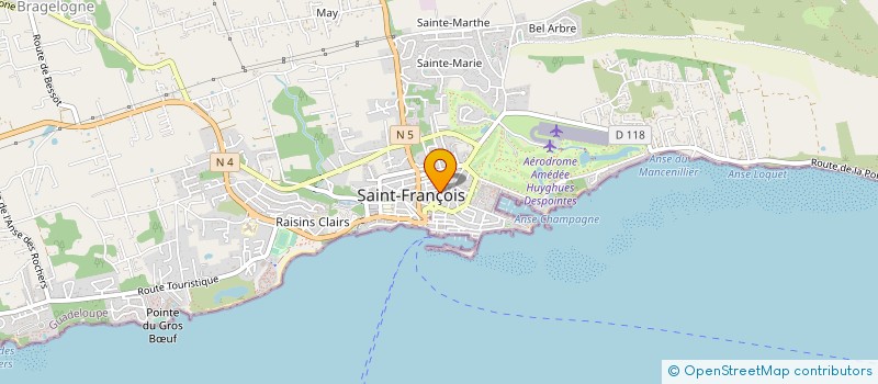 localisation de l'entreprise ISA DISTRIBUTION à SAINT-FRANCOIS