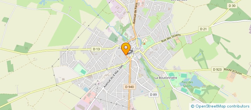localisation de l'entreprise ISA ENTRAIDE à AUBIGNY-SUR-NERE