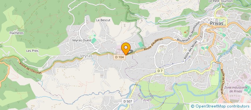 localisation de l'entreprise ISA ET BEN  VEYRAS