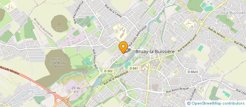 localisation de l'entreprise ISA'FLEURS à BRUAY-LA-BUISSIERE