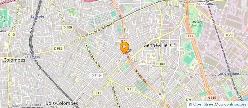 localisation de l'entreprise ISA FOOD  ASNIERES-SUR-SEINE