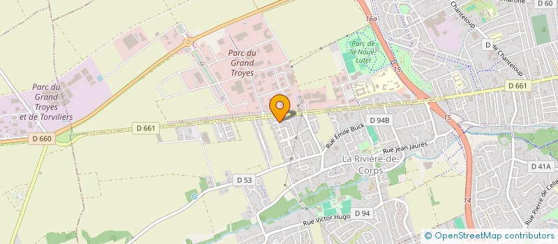 localisation de l'entreprise ISA GESTION  LA RIVIERE-DE-CORPS