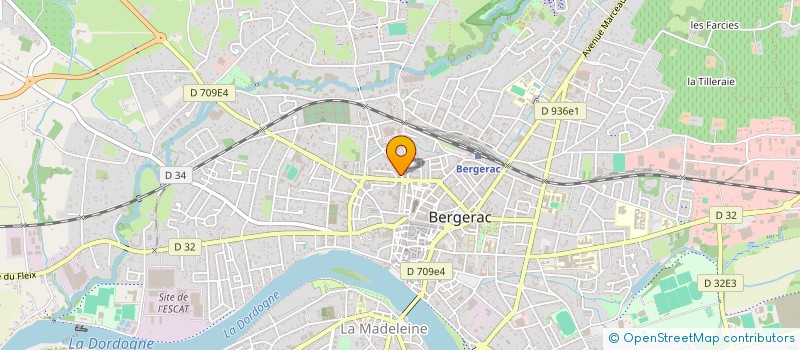 localisation de l'entreprise ISA INFORMAT SERVICE AQUITAINE à BERGERAC