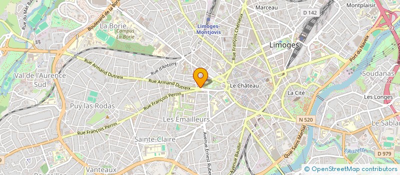 localisation de l'entreprise ISA INTERMEDIAIRE SOLUTION AUTONOMIE à LIMOGES