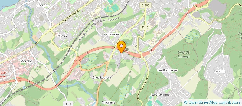 localisation de l'entreprise ISA LES 3 FRERES à THONON-LES-BAINS