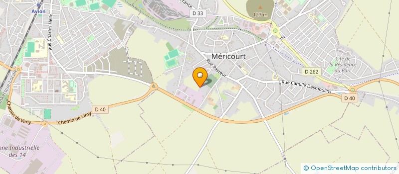 localisation de l'entreprise ISA LIEVIN à MERICOURT
