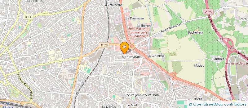 localisation de l'entreprise ISA NAILS à BEZIERS