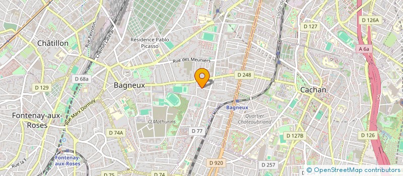 localisation de l'entreprise ISA PARVEX SARL  BAGNEUX