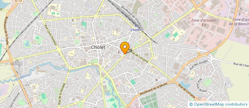 localisation de l'entreprise ISA PASSION à CHOLET