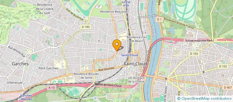 localisation de l'entreprise ISA SAINT CLOUD à SAINT-CLOUD