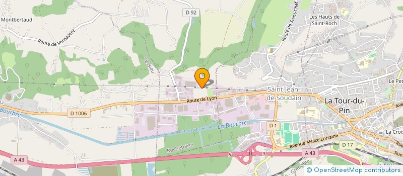 localisation de l'entreprise ISA SARL à LES ABRETS EN DAUPHINE