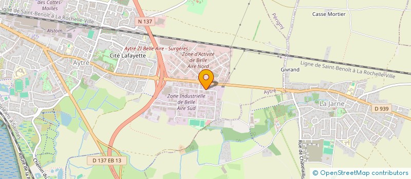 localisation de l'entreprise ISA SPAS & SOINS  AYTRE