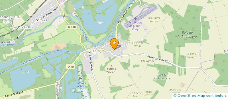 localisation de l'entreprise ISA-VDR  MORET-LOING-ET-ORVANNE