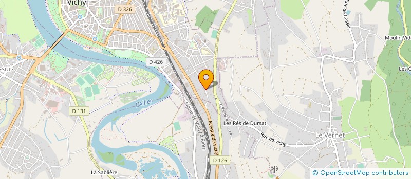 localisation de l'entreprise ISA WASH à VICHY