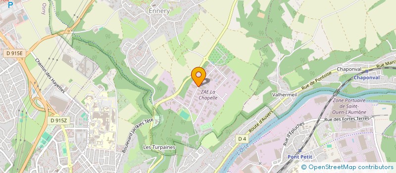 localisation de l'entreprise ISA2E  ENNERY