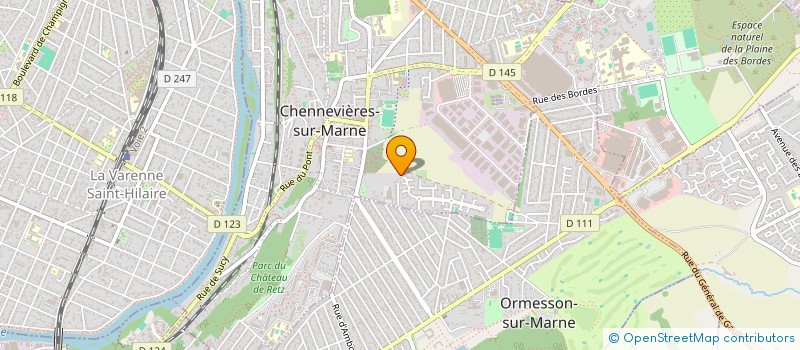 localisation de l'entreprise ISA2H  CHENNEVIERES-SUR-MARNE