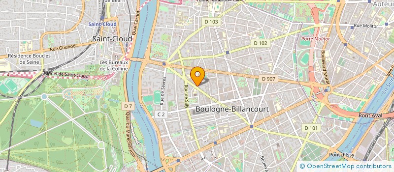 localisation de l'entreprise ISAA à BOULOGNE-BILLANCOURT