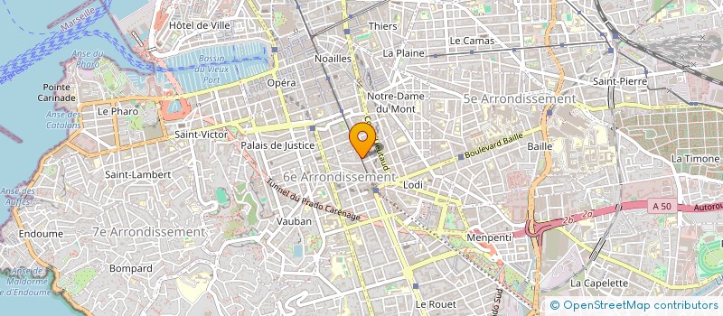 localisation de l'entreprise ISAAC 26 à MARSEILLE