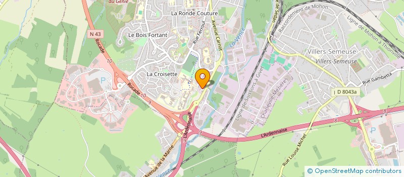 localisation de l'entreprise ISAAC  CHARLEVILLE-MEZIERES