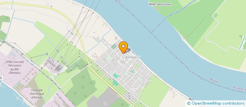 localisation de l'entreprise ISAAC ET FILS CONSTRUCTION  AMBES