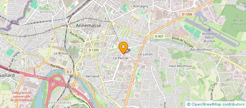localisation de l'entreprise ISAAC MARGUERITE à ANNEMASSE