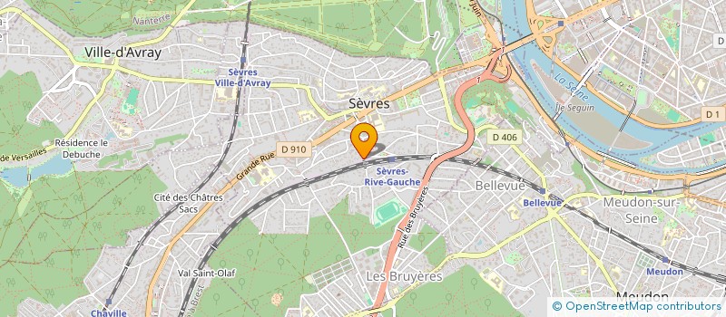 localisation de l'entreprise ISAANA à SEVRES