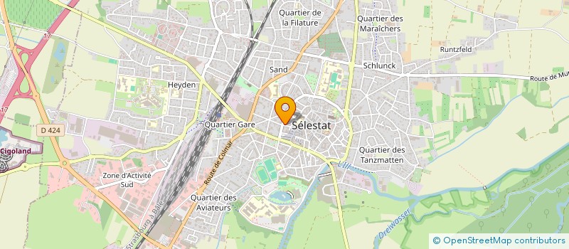 localisation de l'entreprise ISABEAU  SELESTAT