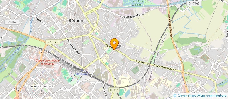 localisation de l'entreprise ISABEL K à BETHUNE