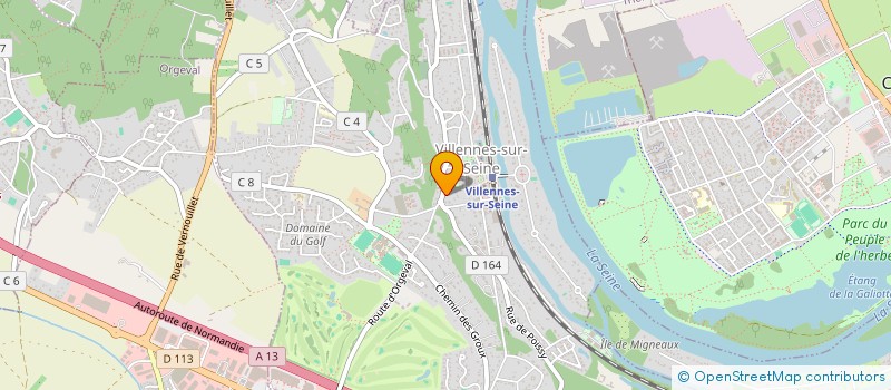 localisation de l'entreprise ISABELLE BLANC ARCHITECTURE  VILLENNES-SUR-SEINE