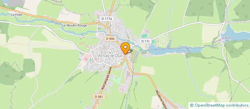 localisation de l'entreprise ISABELLE BLONDIN ARCHITECTE  ARNAY-LE-DUC