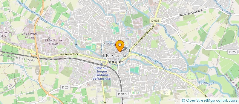 localisation de l'entreprise ISABELLE DE L ISLE à L'ISLE-SUR-LA-SORGUE
