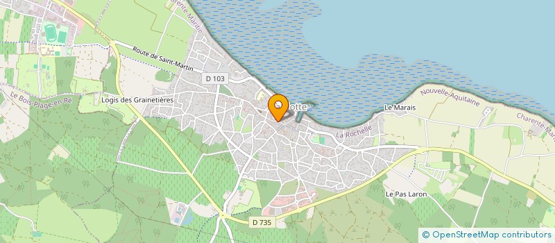 localisation de l'entreprise ISABELLE DORIS POUR VUES D'AILLEURS à LA FLOTTE