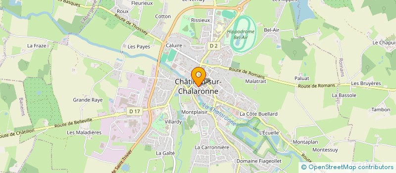 localisation de l'entreprise ISABELLE GERBET-MORANDAS à CHATILLON-SUR-CHALARONNE