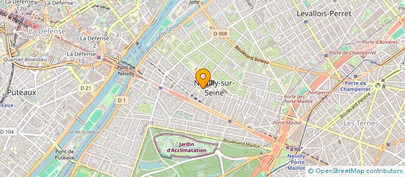localisation de l'entreprise ISABELLE JEAN-LOUIS ET EVE à NEUILLY-SUR-SEINE