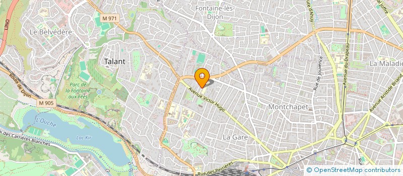 localisation de l'entreprise ISABELLE MARICHY NATUROPATHE  DIJON