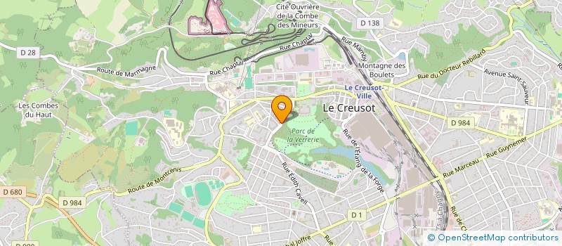 localisation de l'entreprise ISABELLE OSTEOPATHE à LE CREUSOT