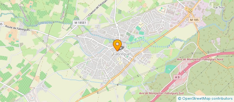 localisation de l'entreprise ISABELLE ROBERT  FABREGUES