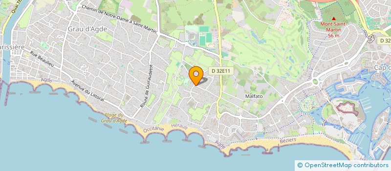 localisation de l'entreprise ISABELLE SERRE IMMOBILIER  AGDE