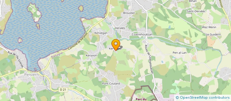 localisation de l'entreprise ISABELLE TRANSPORTS  PLEUMEUR-BODOU