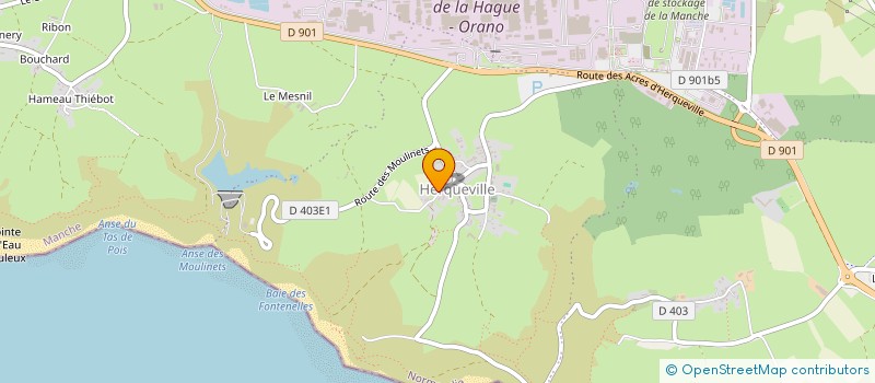 localisation de l'entreprise ISABELLE ZUSSY ARCHITECTE  LA HAGUE