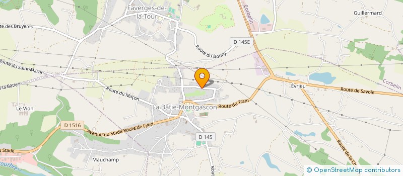 localisation de l'entreprise ISABELLES  FAVERGES-DE-LA-TOUR