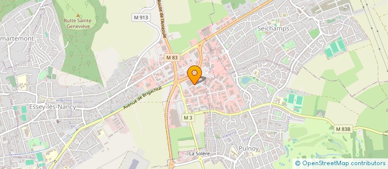 localisation de l'entreprise ISABEY à ESSEY-LES-NANCY